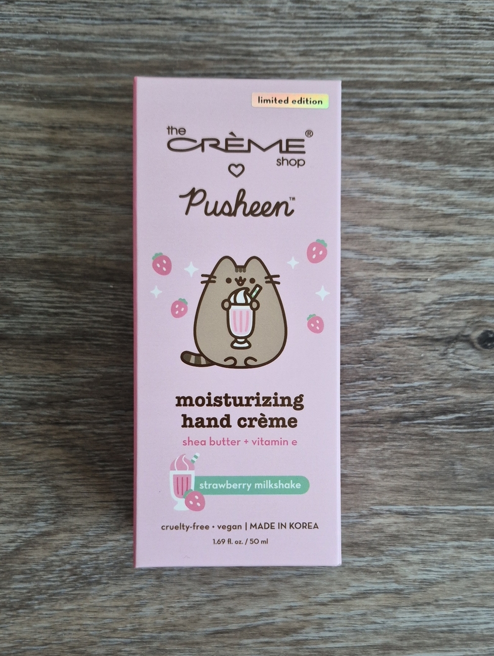 The Crème Shop x Pusheen Strawberry Milkshake Moisturizing Hand Crème